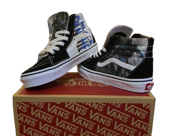 black vans with straps