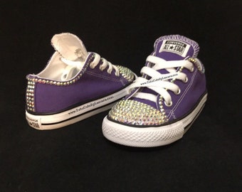 purple baby converse