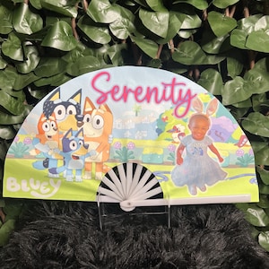 Abanico personalizado para niños con cualquier tema que desees, abanico Clack, abanico de festival, abanico de baile en línea