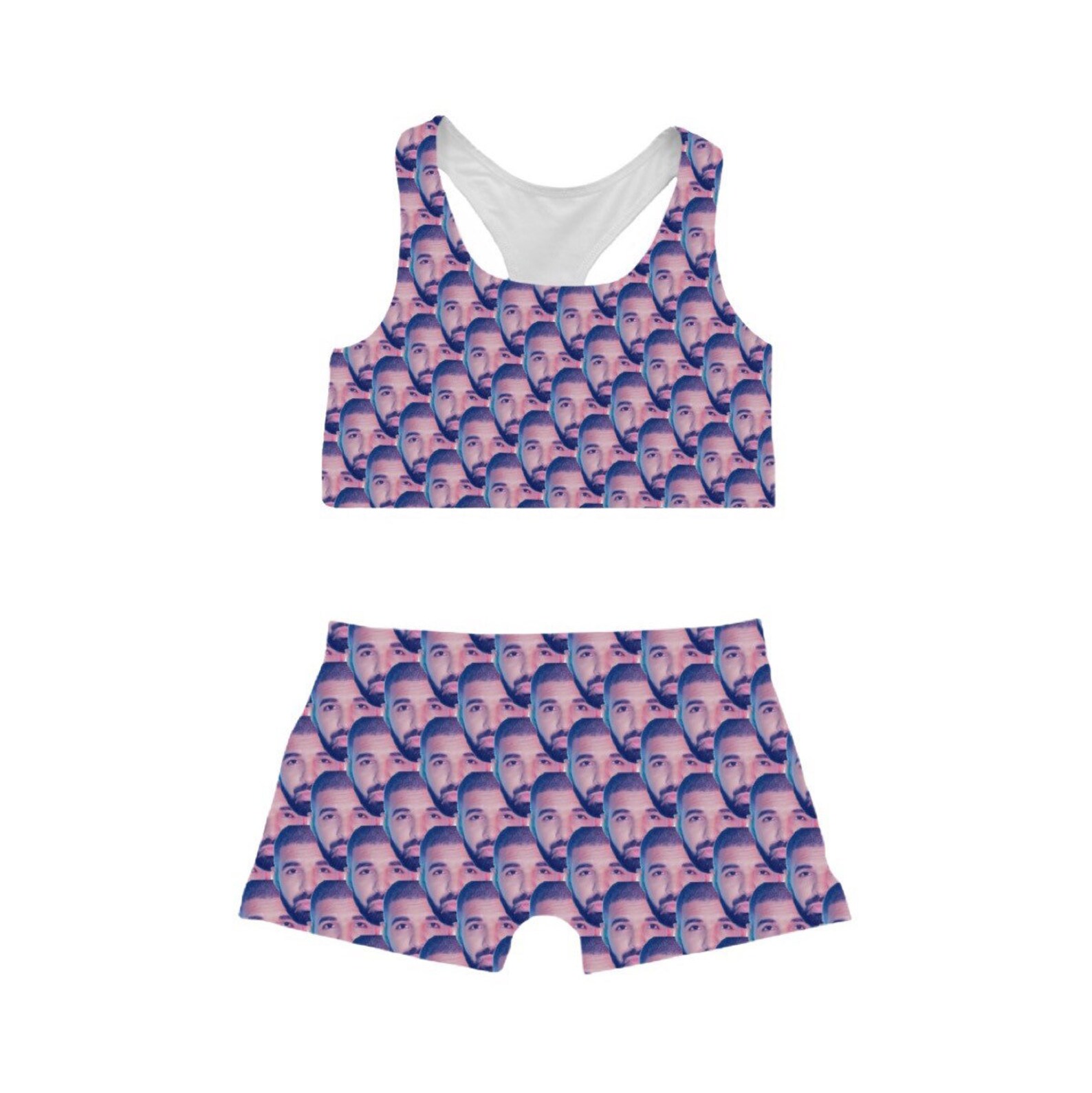 Womens custom boy shorts and sports bra set bikini swim set Etsy