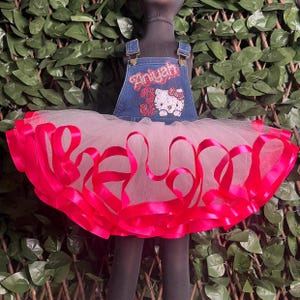 Baby and kids Custom Overall Tutu with Rhinestones