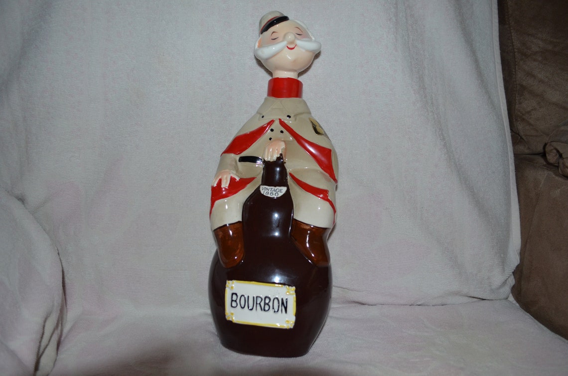 Bourbon Decanter vintage 1860 by Hickok Gift Japan Etsy