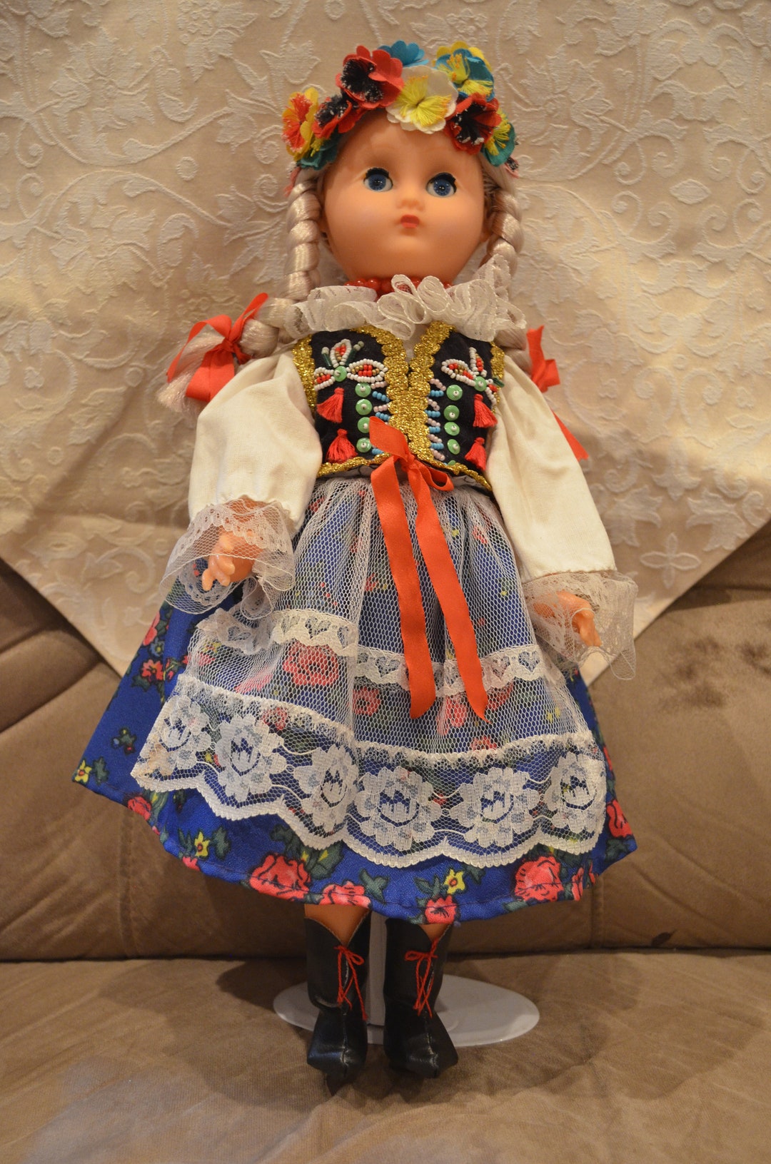 Vintage Doll in Polish National Clothes Etsy
