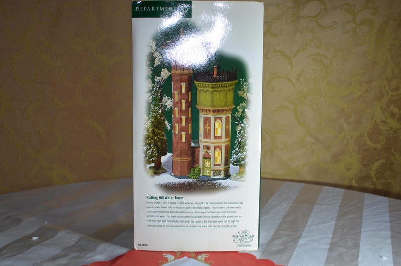 Vintage Department 56 Dickens Village Series notting Hill Water Tower