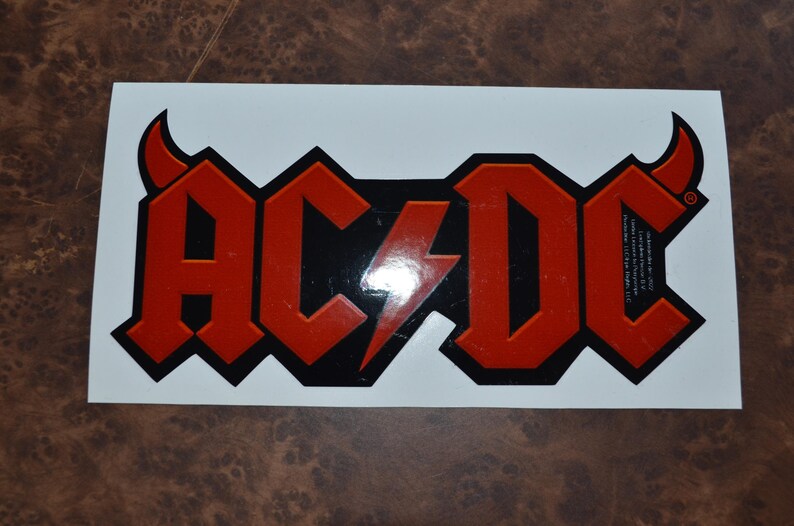 Logo AC/DC Sticker - Etsy