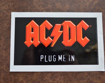Ac Dc Logo Sticker - Etsy