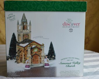 Vintage Department 56 Dickens Village Series  “Somerset Valley Church”