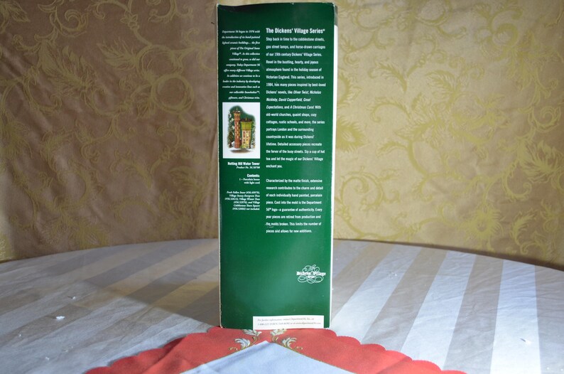 Vintage Department 56 Dickens Village Series notting Hill Water Tower