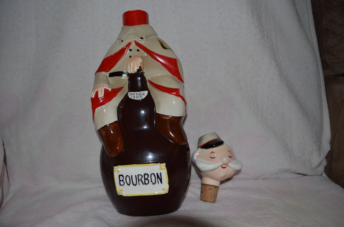 Bourbon Decanter vintage 1860 by Hickok Gift Japan Etsy