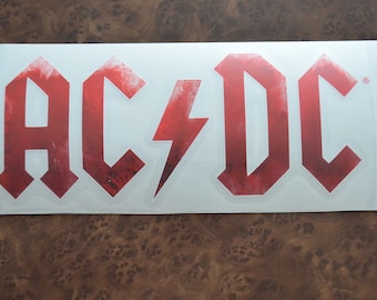 Logo AC/DC Sticker - Etsy