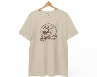 Sagittarius Zodiac Archer Centaur T-Shirt, Astrology Graphic Tee, Gift for horoscope fan, November December birthday gifts