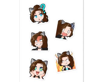 Emote Attack 1 - Sticker Sheet