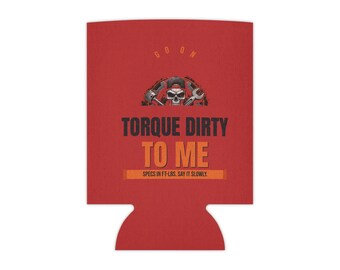 Refroidisseur de canettes Torque Dirty To Me | Modèle de clé à molette en forme de crâne de mécanicien
