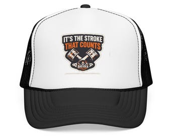 Casquette de camionneur « C'est le coup qui compte » | Motif rames de pêche
