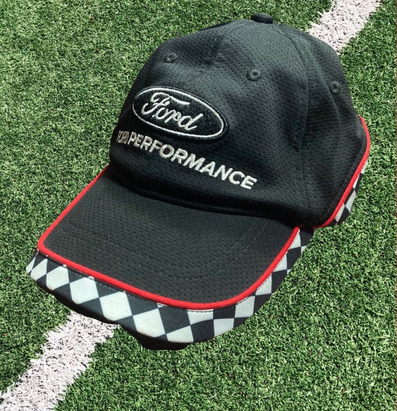 Ford Performance Speedway Velcro Checkered Hat Cap