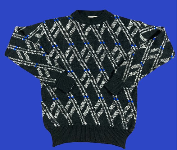Vintage 90s Geometric Abstract Sweater - image 1