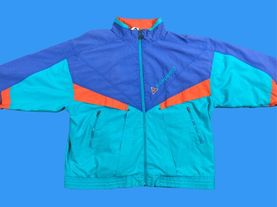 Sweat Vintage Le Coq Sportif France Mix Match - Acrylique, Tennis, Taille L, Occasion