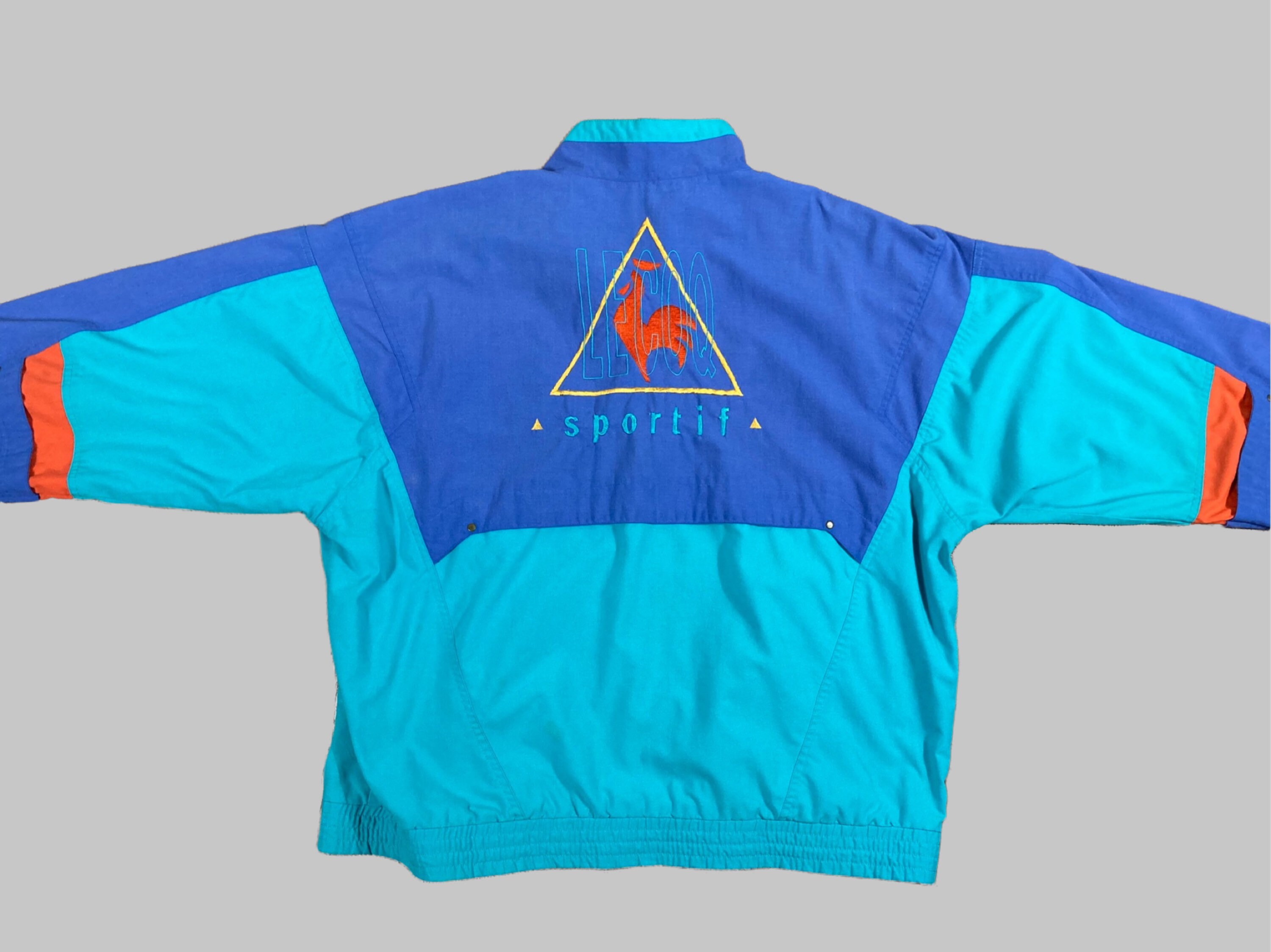 Sweat Vintage Le Coq Sportif France - Taille L - Acrylique - Style Tennis Rétro