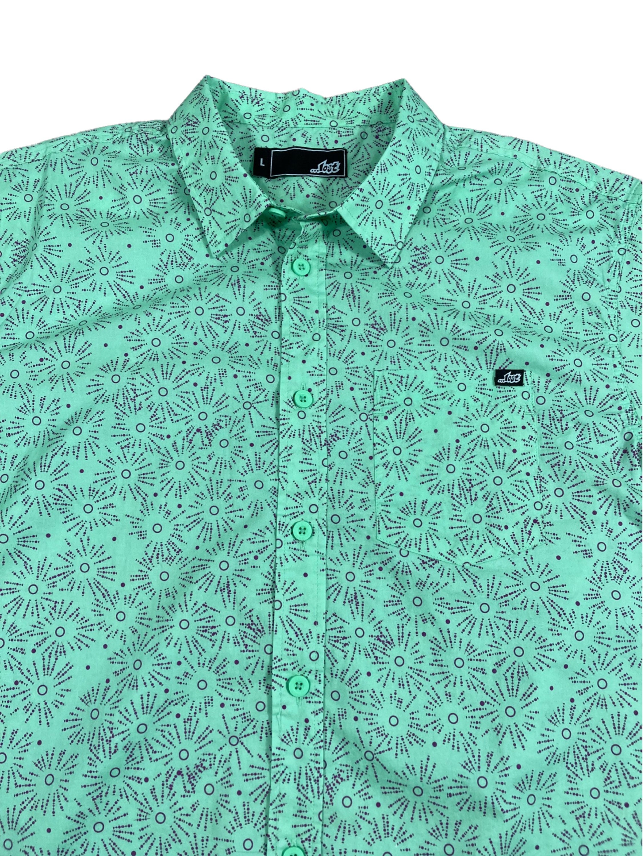 Button Down Shirt - Mint Windowpane main image 1