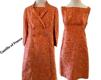 Vintage CASTILLO Dress and Jacket- Size petite small, Made in France at Ageless Alchemy