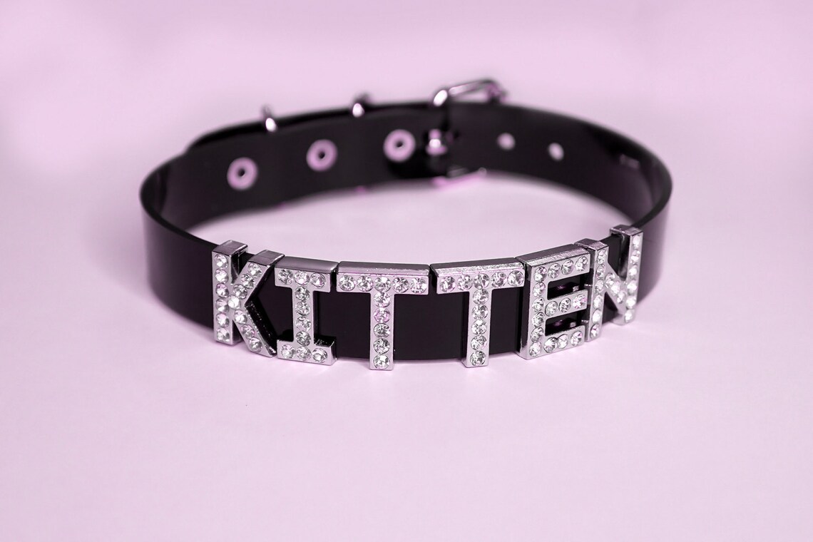 Halsband KITTEN Kätzchen Kragen menschliche Halsband Strass Etsy