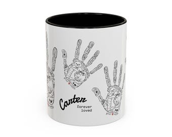 Carter Grief Mark Memorial Illustration Mug | Ceramic Coffee Cup