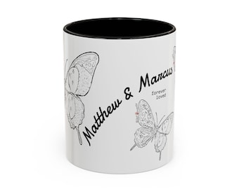 Matthew & Marcus Grief Mark Memorial Illustration Mug | Ceramic Coffee Cup