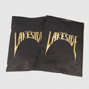 Custom Black Frosted Zipper Bags with Logo, Matte Resealable Clothing Packaging