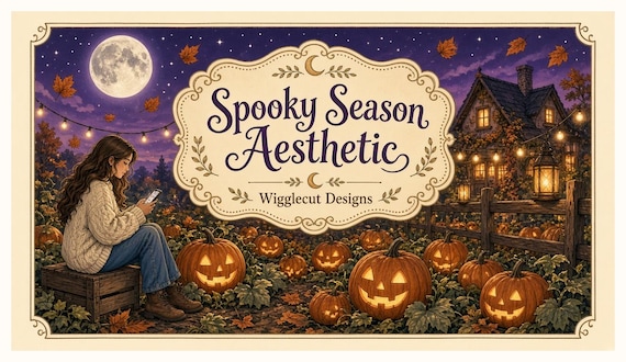 Spooky Season Aesthetic Halloween Coloring Pages – Intricate Bundle (Digital Download)