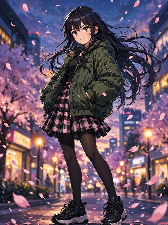 45 Anime Fashion Coloring Pages, Kawaii Outfit Bundle (Digital Download)