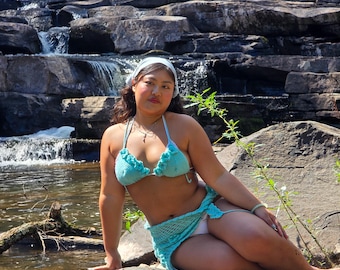De Amy gehaakte bikinitop