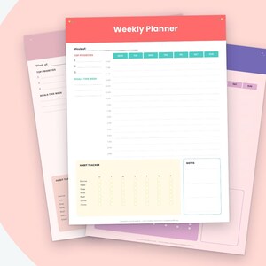 Weekly Student Planner | Hourly Schedule, Priorities, Habit Tracker ...