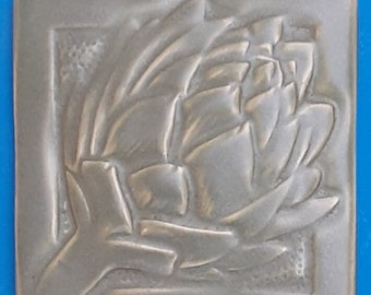 Artichoke Handmade Tile, Arts and Crafts Style