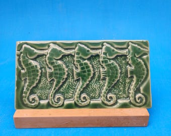 Seahorse, Hand Made Subway Tile, Arts and Crafts Tile