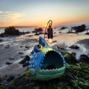 Anglerfish Night Light, Anglerfish Air Planter, Lantern Fish Night Light