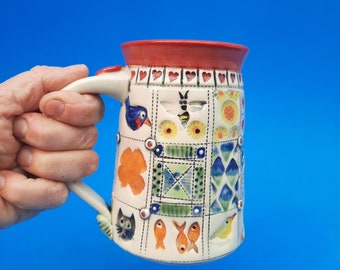 Hogar, Taza acolchada, hecha a mano