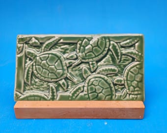 Sea Turtle Hand Made Subway Tile