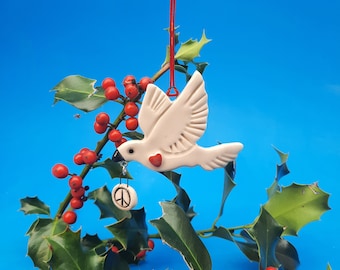 Peace Dove, Handmade Ornament, Donation