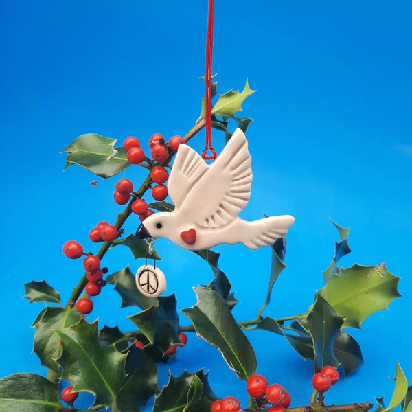 Peace Dove, Handmade Ornament, Donation
