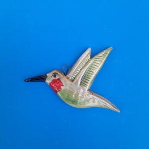 Hummingbird Handmade Ornament, , Arts and Crafts Style, Bungalow Decor, Craftsman Home,  Christmas Ornament