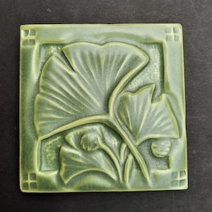 Ginkgo Tile,  Arts and Crafts Style, Craftsman Decor, Mission Style