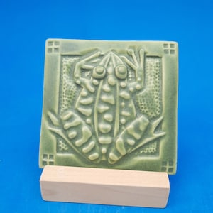 Boreale Kröte, handgemachte Fliese, 4 &quot;, Arts and Crafts Style