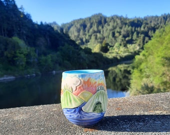 Happy Camper, Russian River, Wine Sipper, Tea Cup, Yuonomi