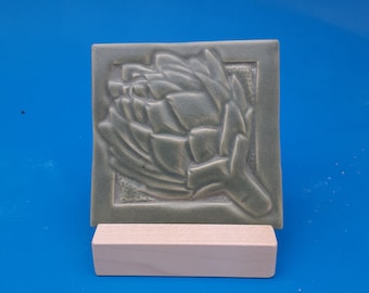 Artichoke Handmade Tile, Arts and Crafts Style