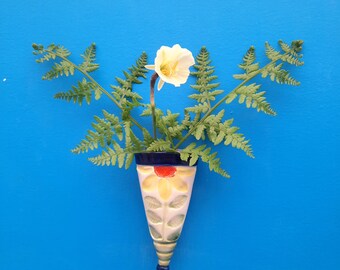 Mini Sunflower Wall Vase, Fridge Magnet, Mothers Day