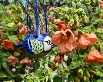 Jardinière suspendue pour oiseaux, cadeau de fête des mères, cadeau pour amoureux des oiseaux