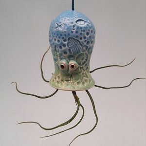 Small Tide pool Octopus, Hanging Air Planter, Bring the Beach Home, Valentine's Gift