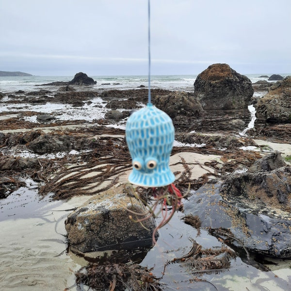 Original, Handmade  Hanging Octopus Air Planter, Bring the Beach Home, Mother's Day Gift