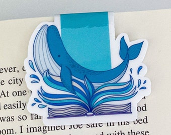 The Whale and the Book - Magnetic Bookmark