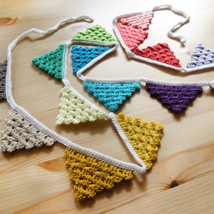 Crochet Pattern - Garland - Flags - Bunting - Pennants - PDF Pattern